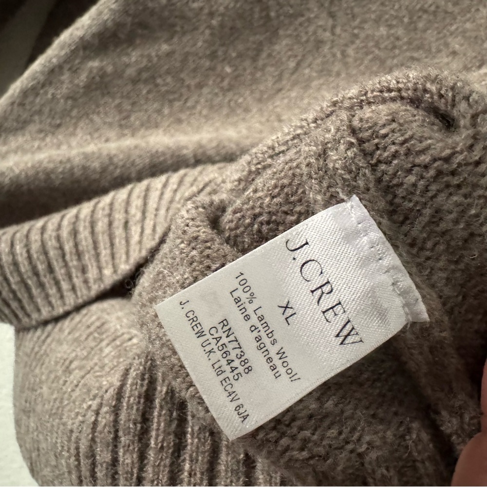 J Crew Mens Wool Preppy Sweater Old Money Minimalist XL Classic Unisex - Picture 7 of 13